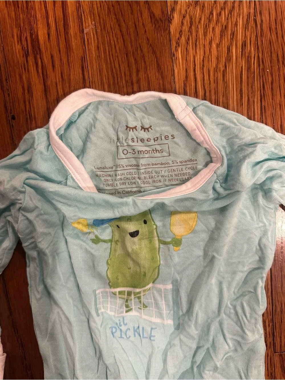 Little Sleepies Pickle pickleball footies
